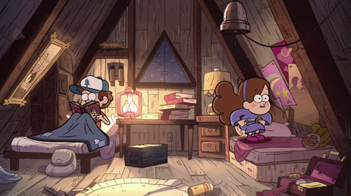 Mabel and Dipper represent my two possible moods
