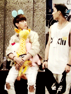Mark and Jackson being Markson. Lol | I like that Mark is afraid before then smiling after. He's like oh no . . . Oh okay