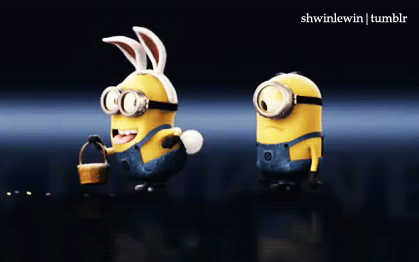 Minions bunny Dancing via Tumblr on We Heart It. http://weheartit.com/entry/69075661/via/Bestiphone5caseshop