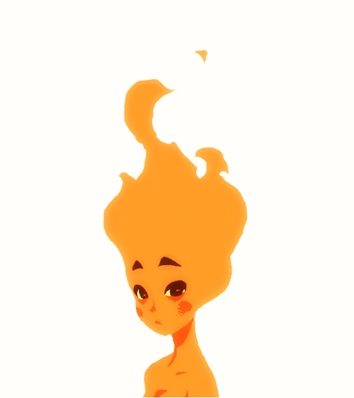 miyuli: “ Little fire lady animation. ”