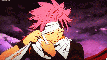 MY FAVORITE GIF OF NATSU DRAGNEEL THE MOST HOT GUY OF ANIME WORLD XD <3