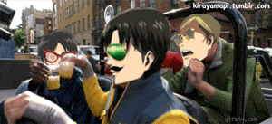 my gifs funny gif mustache no regrets levi sorry not sorry snk shingeki no kyojin AOT eren jaeger rivaille eren hanji zoe irvin smith snk gif Scouting Legion erwin smith Sorry I had to do it levi heichou like always:I had to do it attack  on titan levi ackerman the survey corps Kirayamapi Erwin is the one who have more fun (?