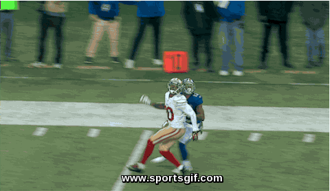New York Giants Wide Receiver Odell Beckham Jr makes one of the best catches of the 2014 NFL season