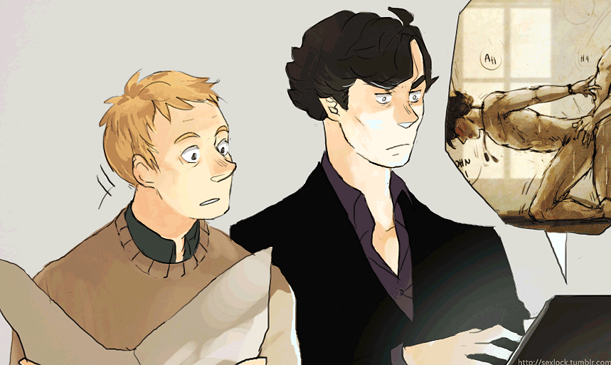 Not really a hardcore Johnlock fan but I love their expressions! lol