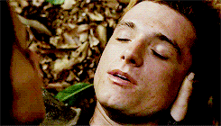 Peeta post-forcefield hit | Community Post: The 7 Most Important Everlark Moments In Catching Fire