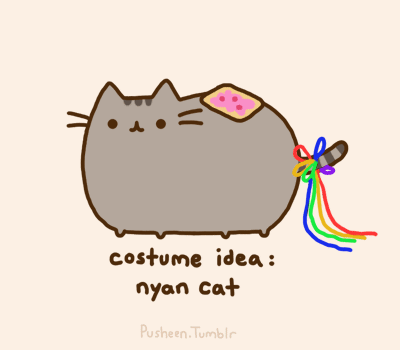 Pusheen costume idea: Nyan Cat