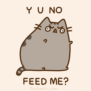 Pusheen - Y U NO FEED ME?