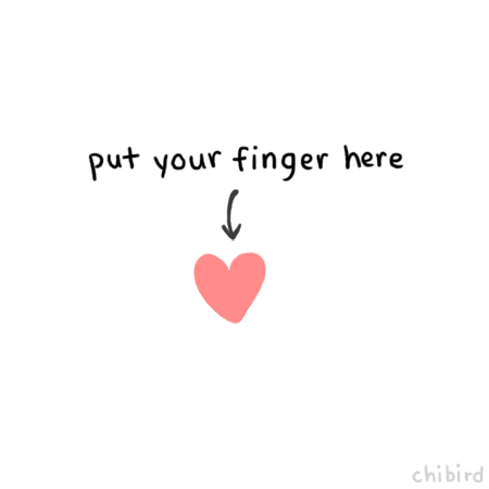 Put Your Finger Here funny cute animated tumblr gif bunny chibird