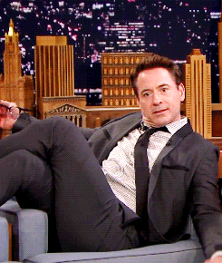 RDJ being flirty on The Tonight Show with Jimmy Fallon, Oct. 2014