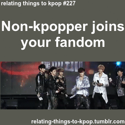 relating moments to kpop - I feel like a human sacrifice would be more appropriate XD