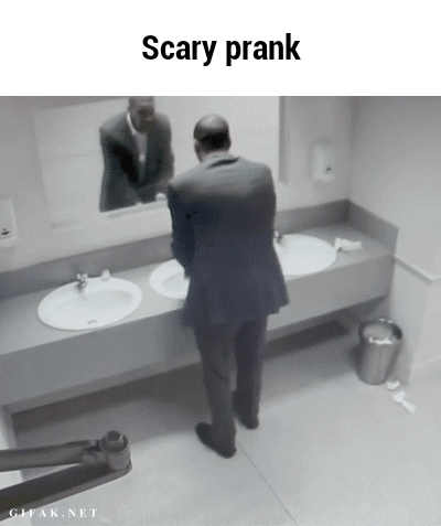 Scary prank GIF