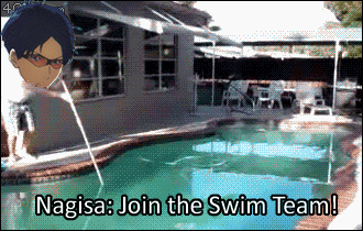 So this is basically how Rei joined the swim club....hahaha (Free! Iwatobi Swim Club gif