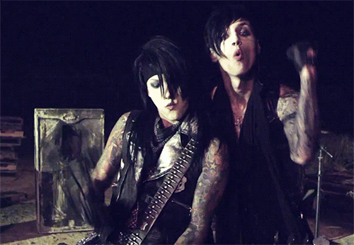 Sorry not sorry  I ship Andy Biersack and Ashley Purdy so hard