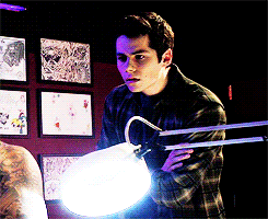 Stiles fainting while watching Scott get a tattoo