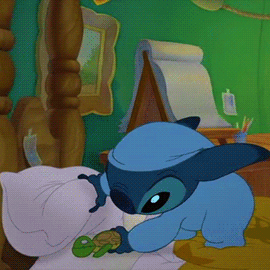 Stitch. In pajamas. Cuddling a turtle. You will never again see anything as cute. Done.