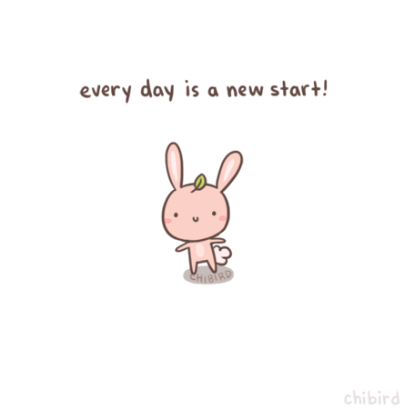 Thank you all for your lovely support yesterday. Here’s a cheery bunny with a new leaf on its head. >u< It’s never too late to become happier or healthier or anything. I’ve almost finished responding...