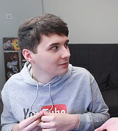 That little smile right after Dan says like kidnapping your senpai on IS IT PAINFUL TO DIE?! - Dan and Phil play Google Feud 2