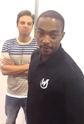 The amount of sass in this GIF is unbelievable --- I laugh every time. The freaking nodding from Sebastian Stan xD
