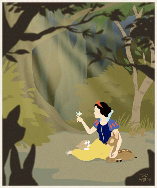 The Artventures of Jeca Martinez : A Smile And A Song Snow White animated GIF