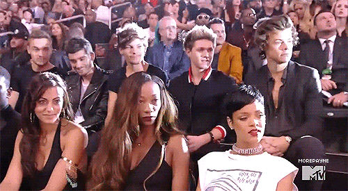 The boys reaction to Miley's performance.I think Liam and Harry's reactions are the best. Harry is just,