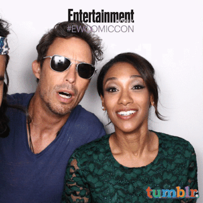 The Flash Cast at EW’s Celebrity GIF Guide Day 3