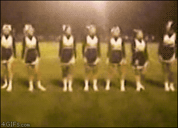 The knee bender. | 19 Cheerleaders Who May Not Make The Team Next Year