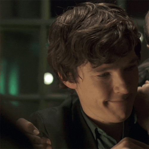 The most adorable gif ever created. From the Sherlock pilot, I believe.