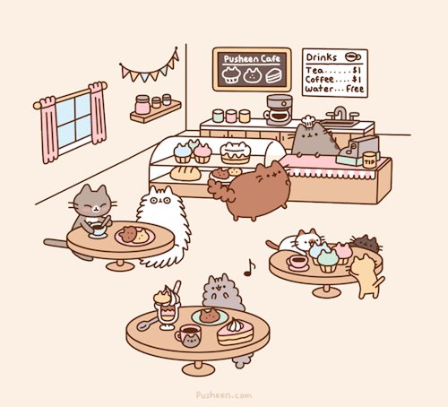 The Pusheen Cafe... now open for business folks! ♥