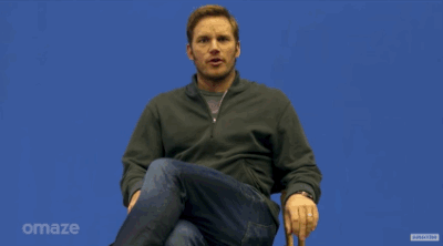 Then we get a look at the power of the blue screen. | You Could Hang Out With Chris Pratt On The New 