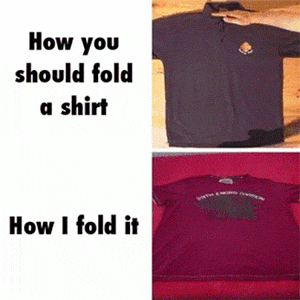 There Are Several Different Ways To Fold A Shirt - The Meta Picture