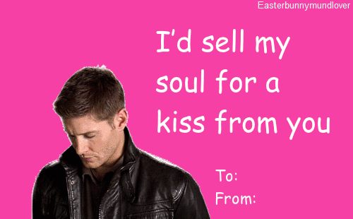 There’s Supernatural-style love… | 33 Valentine's GIF Cards That Are Perfect For Your Tumblr Sweetheart
