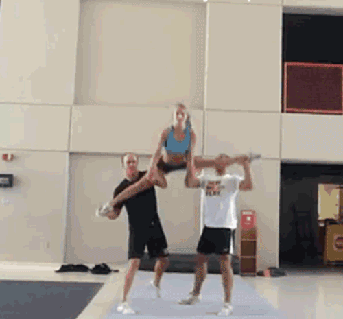 This girl proves that the highest of highs can come after the lowest of lows. | 13 Mighty Spirited Cheer Stunts