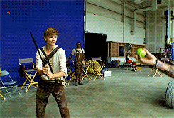 TMR. Newt slicing apples in half holy crap would not be able to do that to save my life