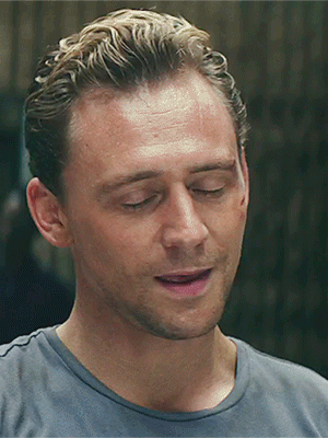 Tom Hiddleston as Conrad... Instant smile. Go ahead try not to smile.