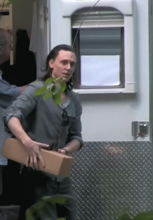 Tom Hiddleston on the set of The Avengers. Video: https://www.youtube.com/watch?feature=player_detailpage&v=GMBFId2lK-A