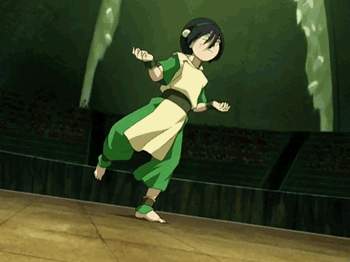 toph's iconic first earthbending move