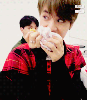 Watching Jin eat is one of the most entertaining things