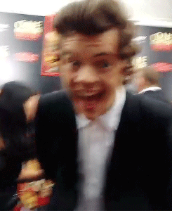 When Harry makes these weird faces and you can feel your stomach turn itself inside out because you just want to throw up from excitement. | 36 Life-Changing Things That Happen At A One Direction Red-Carpet Premiere