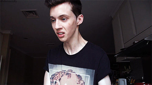 when my hand touches a peice of food when washing the dishes-Troye Sivan