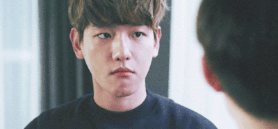 ..when people tell me to stop eating...*discreetly and cutely stuff one more bite in before obeying* #Baekhyun