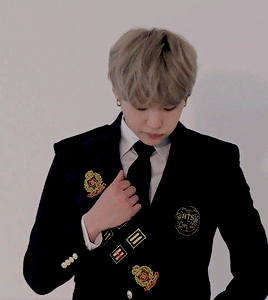 Yoongi in uniform...what else do u need?