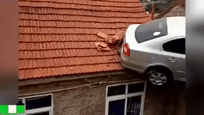 How to give the car onto the roof