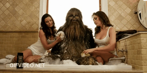 Wookie bath!