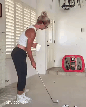 You can play golf for her.