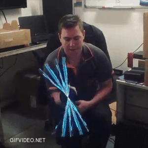 LED Fan With Hologram Effect