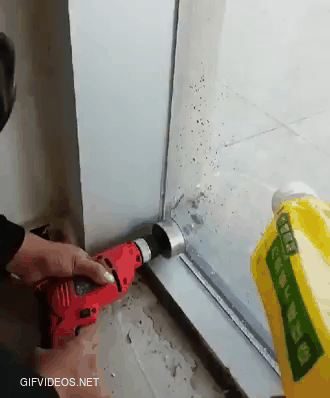 Drill a hole on tempered glass
