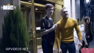 Fan gets picture with Conor McGregor.
