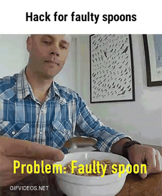 How to fix a spoon