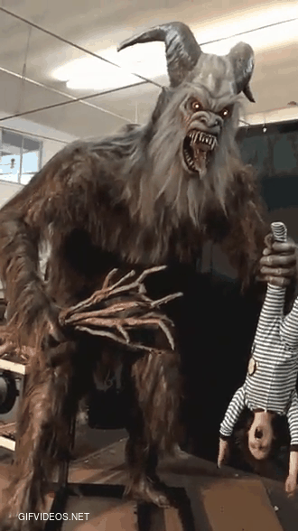 If you miss Halloween during the Christmas season, Krampus is there for you