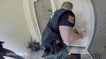 police raid the reinforced home of a suspected drug dealer